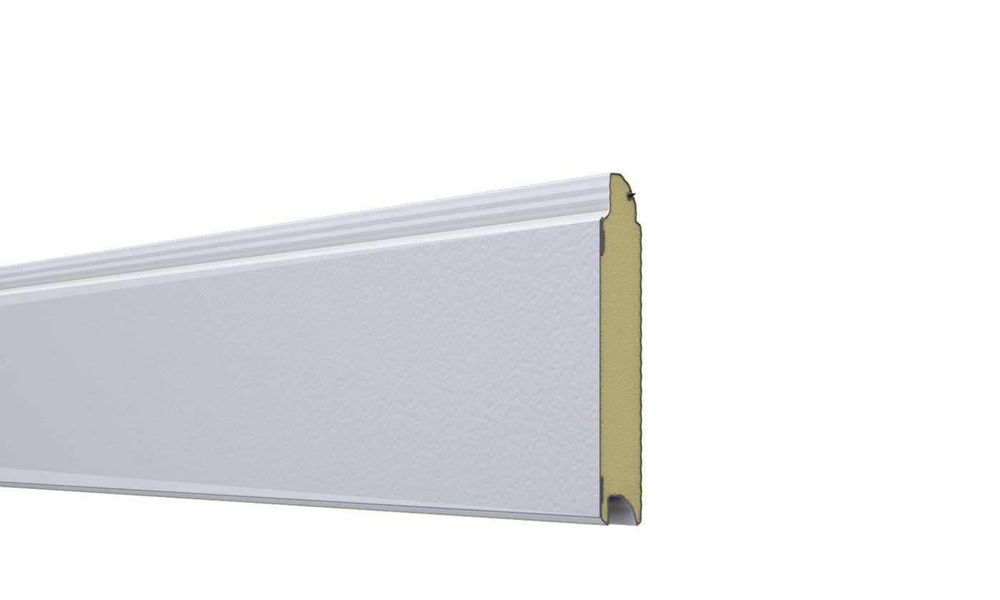 полотно скоростных ворот TurboRoll вид изнутри тиснение Stucco